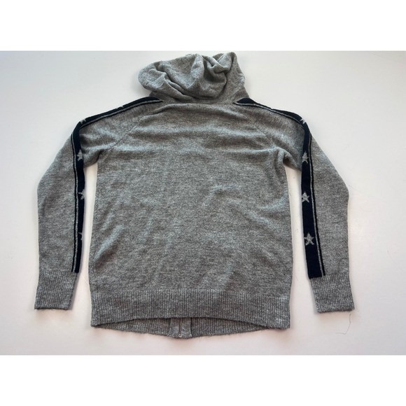 MISS ME Grey Star Print Zip Up lightweight Soft Jacket Women's Size Medium - Picture 8 of 9